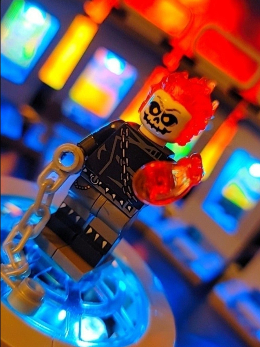 Ghost Rider Minifigure Lego Compatible - Picture 5 of 5